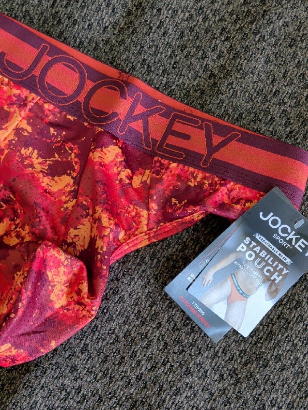 Jockey Sport® Stability Pouch Microfiber Thong - Size XL (40"-42") - Picture 2 of 4